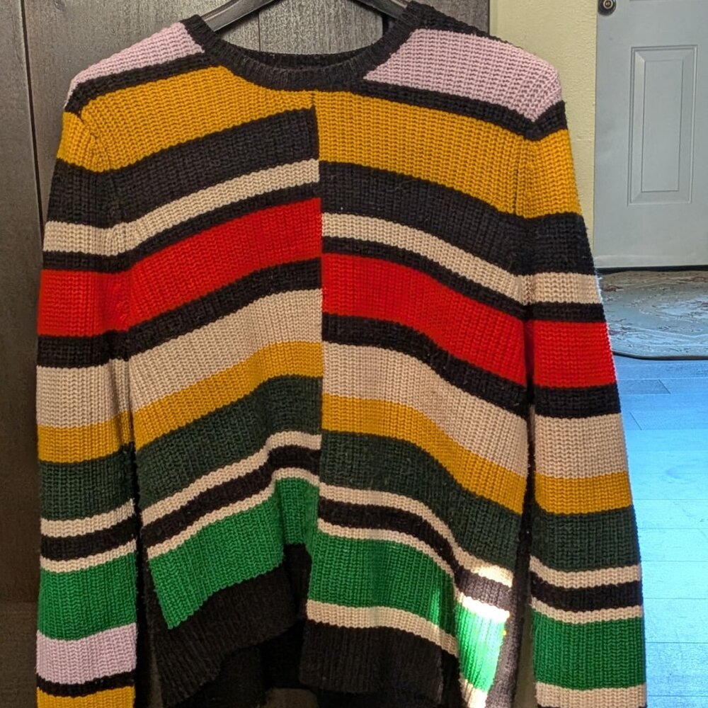Nine West Multicolor Striped Knit Sweater – Size L